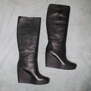 NEW Gucci  Luxor Kid Nero Wedge Boots